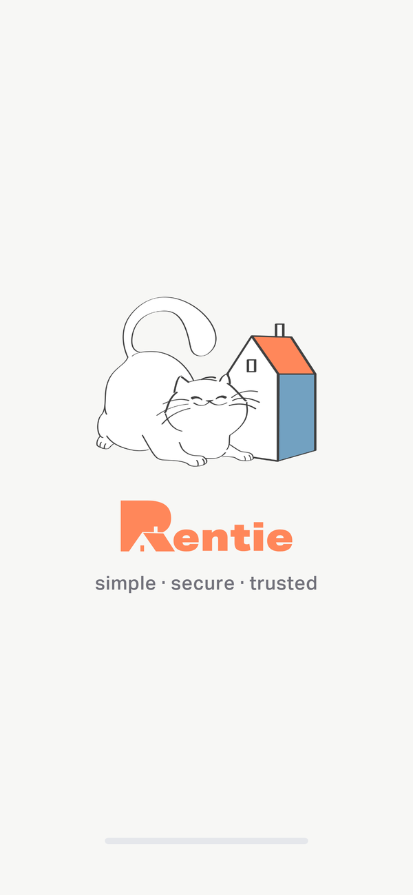 Rentie հավելվածի բացման էջը